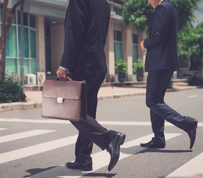 crossing on the streets